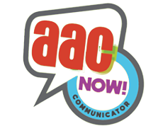 A visual saying aac now! communicator