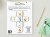 Printable for Interjection Dice for Spring into AAC